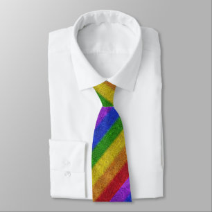 Falln Rainbow Glitter Gradient Tie