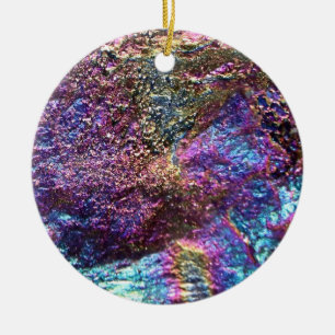 Falln Rainbow Rocks Ceramic Ornament