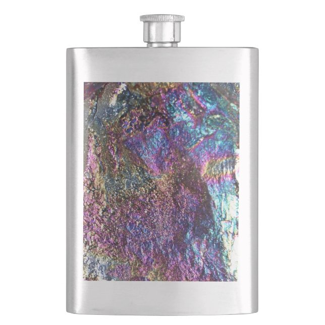 Falln Rainbow Rocks Hip Flask (Front)