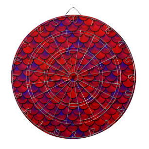Falln Red and Purple Scales Dartboard