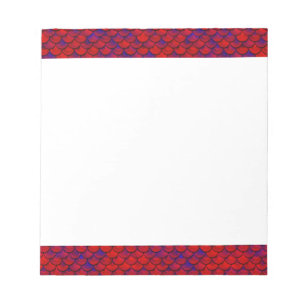 Falln Red and Purple Scales Notepad