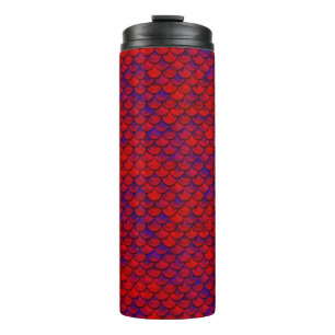 Falln Red and Purple Scales Thermal Tumbler