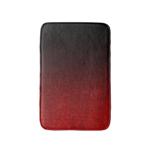 Falln Red & Black Glitter Gradient Bath Mat