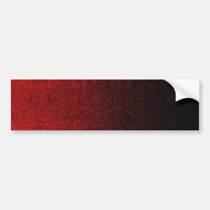 Falln Red & Black Glitter Gradient Bumper Sticker