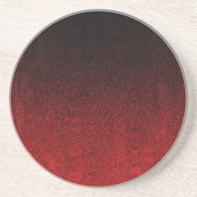Falln Red & Black Glitter Gradient Coaster (Front)