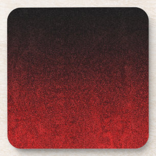 Falln Red & Black Glitter Gradient Coaster