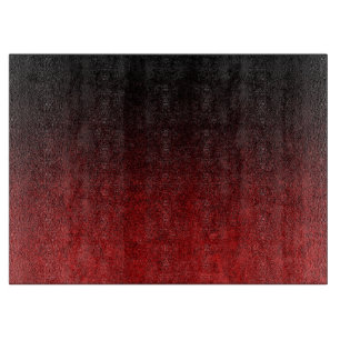 Falln Red & Black Glitter Gradient Cutting Board