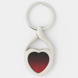Falln Red & Black Glitter Gradient Key Ring