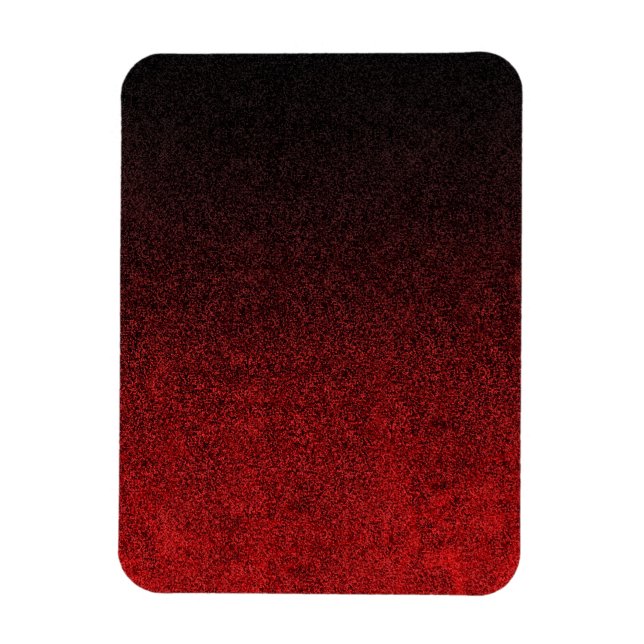 Falln Red & Black Glitter Gradient Magnet (Vertical)
