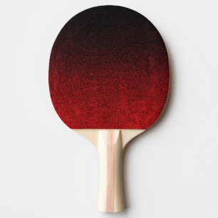 Falln Red & Black Glitter Gradient Ping Pong Paddle