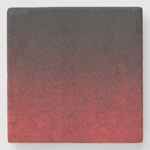 Falln Red & Black Glitter Gradient Stone Coaster