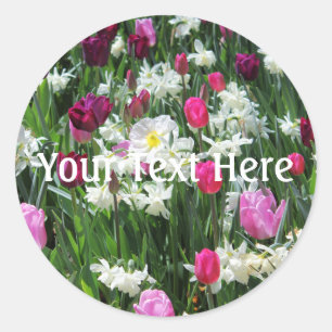 Falln Romantic Spring Morning Classic Round Sticker