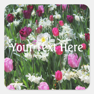 Falln Romantic Spring Morning Square Sticker