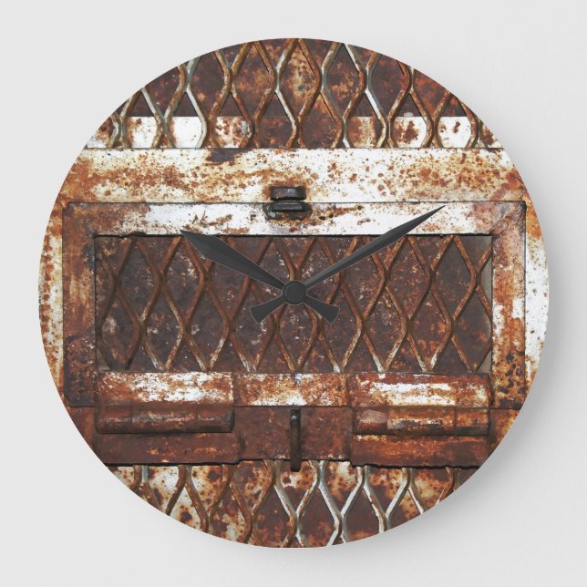Falln Rusted Window Large Clock (Front)