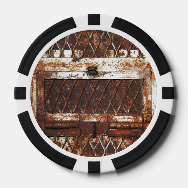 Falln Rusted Window Poker Chips (Front)