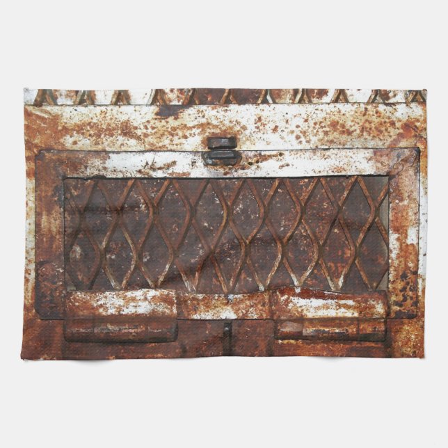 Falln Rusted Window Tea Towel (Horizontal)