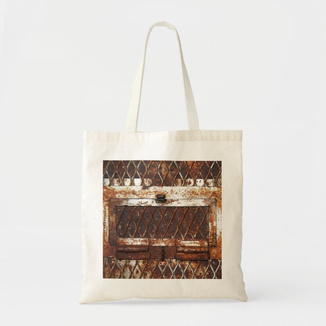 Falln Rusted Window Tote Bag (Front)