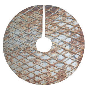 Falln Rusty Grate Brushed Polyester Tree Skirt