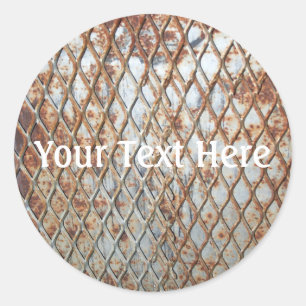 Falln Rusty Grate Classic Round Sticker