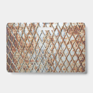 Falln Rusty Grate ID Badge