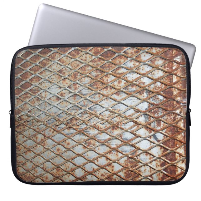 Falln Rusty Grate Laptop Sleeve (Front)