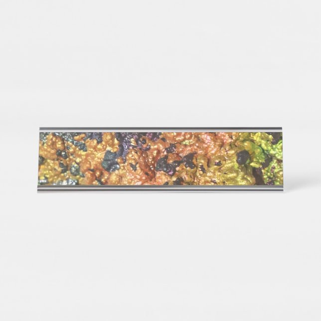 Falln Rusty Sunset Stones Desk Name Plate (Front)