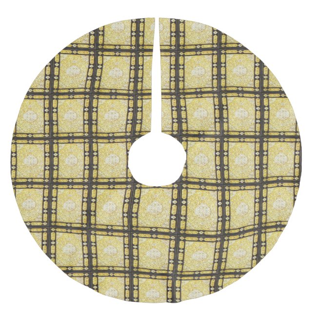 Falln Sacred Gold Brushed Polyester Tree Skirt (Front)