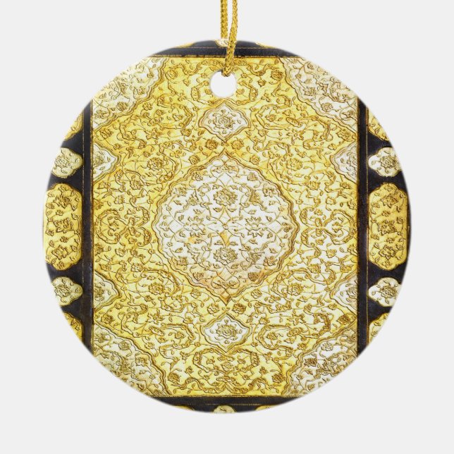 Falln Sacred Gold Ceramic Tree Decoration (Front)