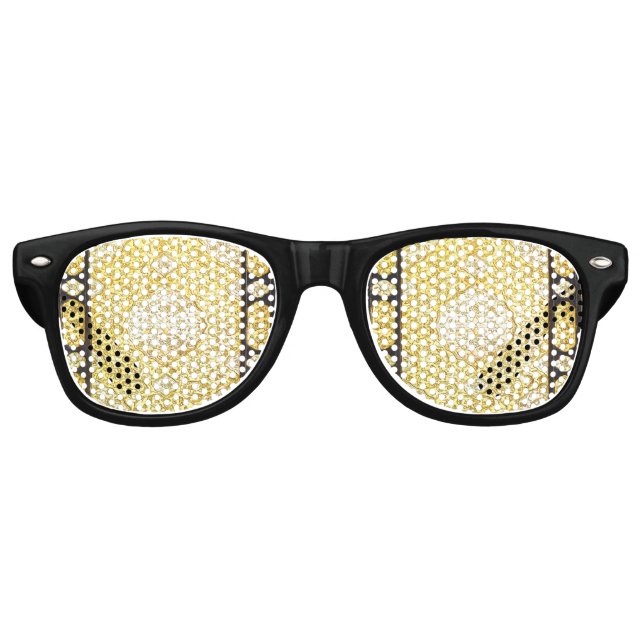 Falln Sacred Gold Retro Sunglasses (Front)