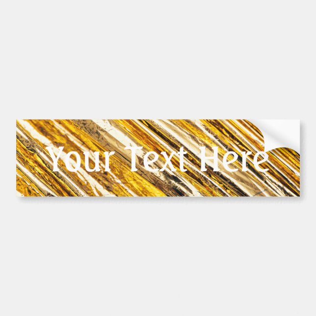 Falln Shimmering Gold Foil Bumper Sticker (Front)