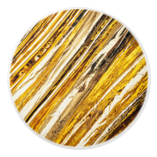 Falln Shimmering Gold Foil Ceramic Knob