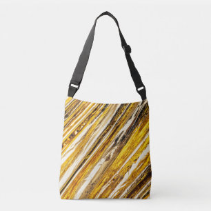 Falln Shimmering Gold Foil Crossbody Bag