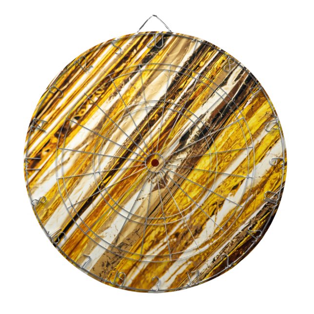 Falln Shimmering Gold Foil Dartboard (Front)