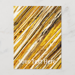Falln Shimmering Gold Foil Postcard