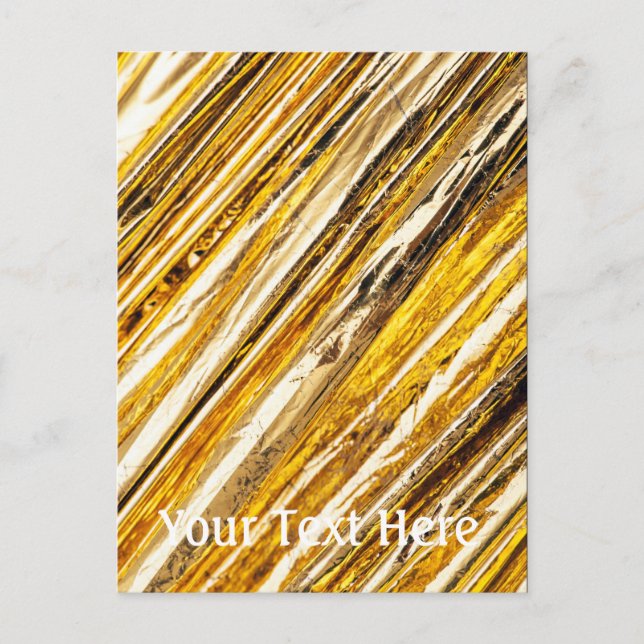 Falln Shimmering Gold Foil Postcard (Front)