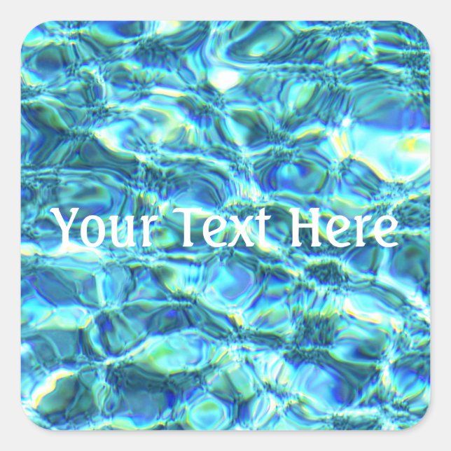 Falln Shimmering Water Square Sticker (Front)