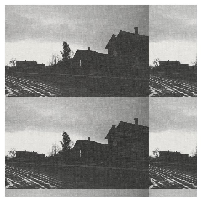 Falln Silhouetted Stillness Fabric (Close Up)