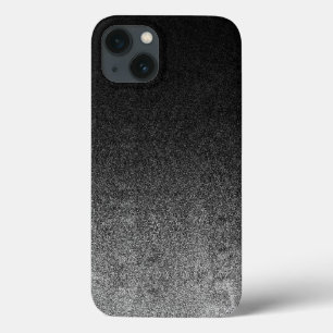 Falln Silver & Black Glitter Gradient iPhone 13 Case