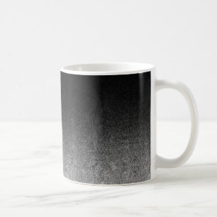 Falln Silver & Black Glitter Gradient Coffee Mug