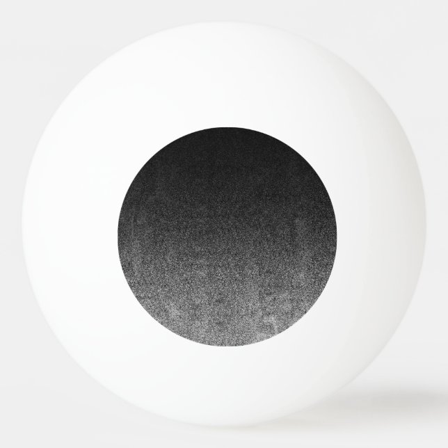 Falln Silver & Black Glitter Gradient Ping Pong Ball (Front)