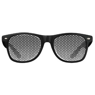 Falln Silver & Black Glitter Gradient Retro Sunglasses