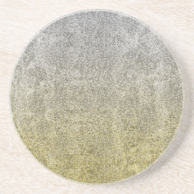 Falln Silver & Gold Glitter Gradient Coaster (Front)