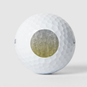 Falln Silver & Gold Glitter Gradient Golf Balls
