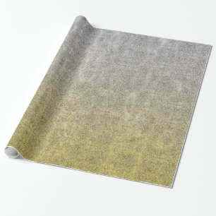 Falln Silver & Gold Glitter Gradient Wrapping Paper