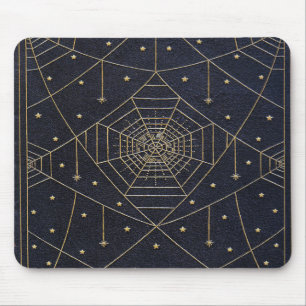 Falln Spider Silk Stars Book Mouse Pad