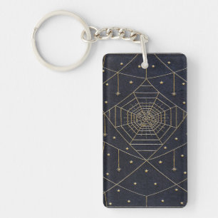Falln Spider Silk Stars Key Ring
