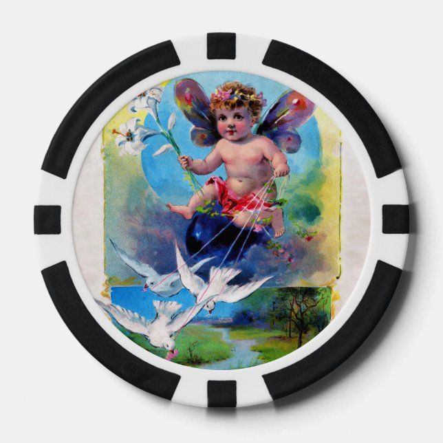 Falln Spring Time Fairy Poker Chips (Front)