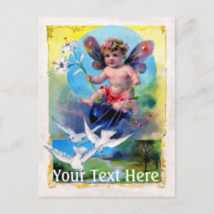Falln Spring Time Fairy Postcard