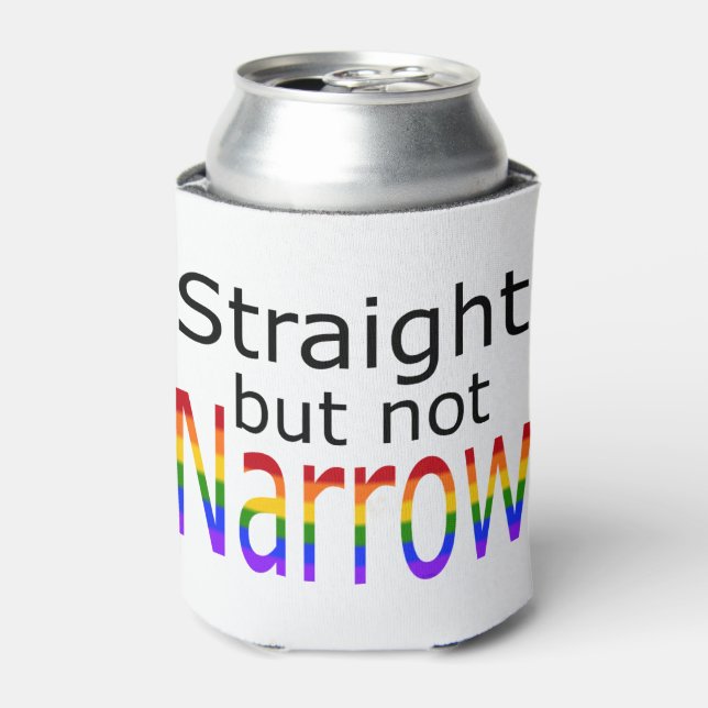 Falln Straight But Not Narrow (black text) Can Cooler (Can Front)