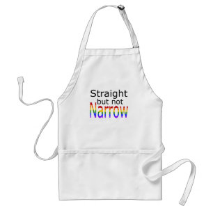 Falln Straight But Not Narrow (black text) Standard Apron